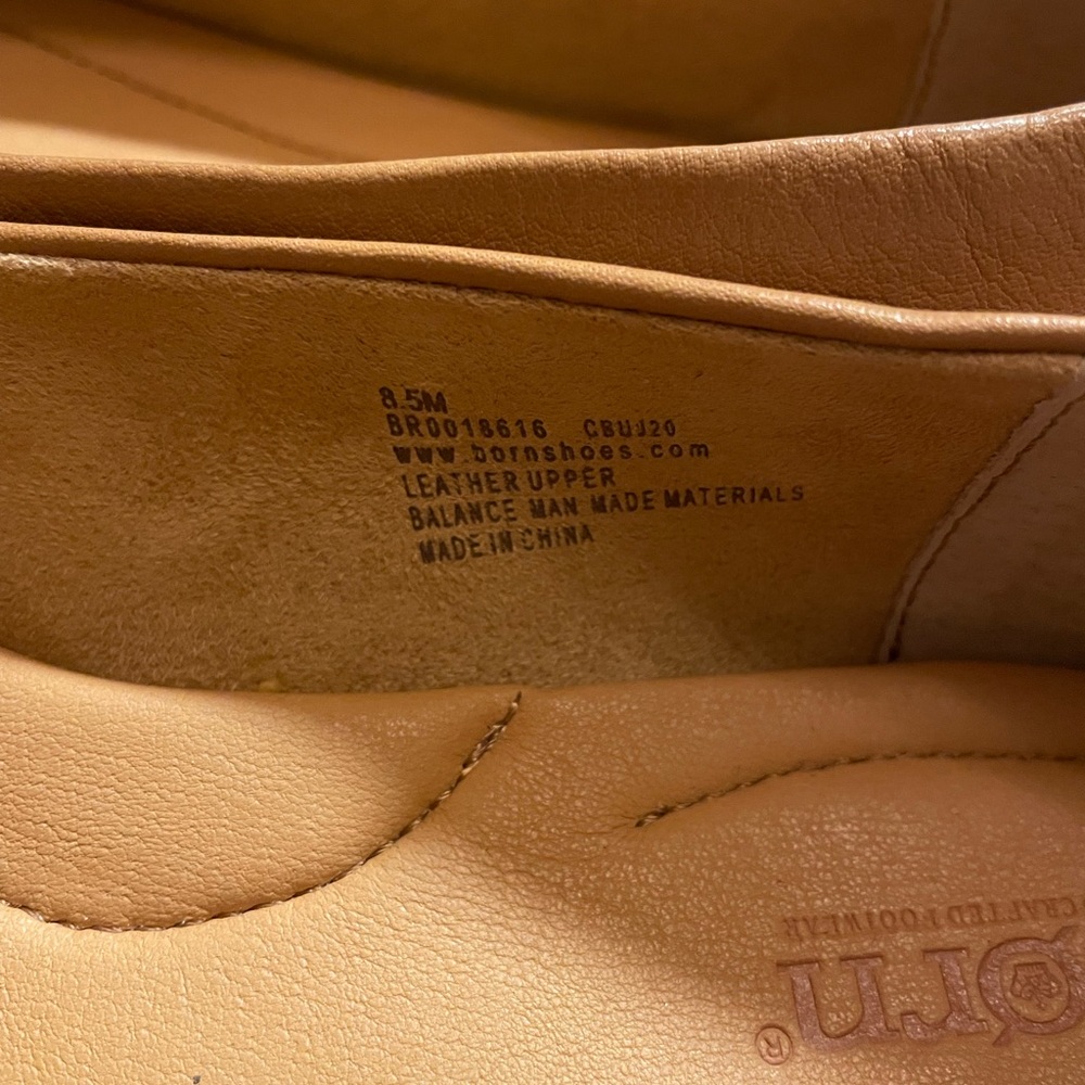 NWOT Born Beca Leather Slip On Ballet Flats - Picture 7 of 9